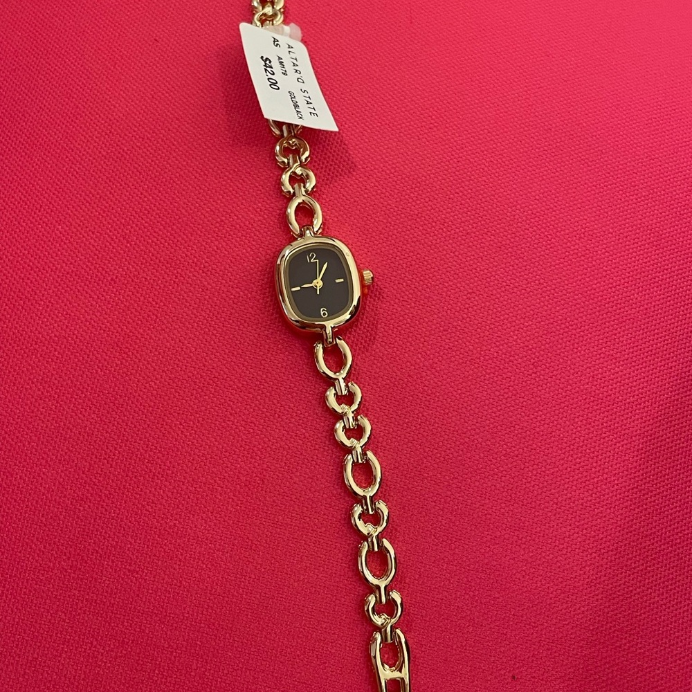 ALTAR’D STATE Gold and Black Women's Watch - Picture 2 of 5